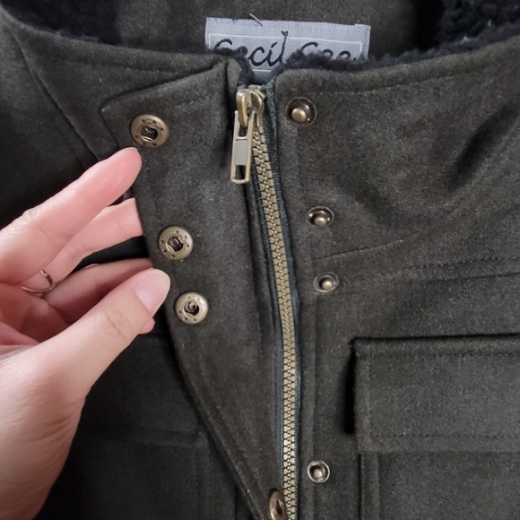 Cecil Gee Hunter Green Coat - Picture 6 of 13